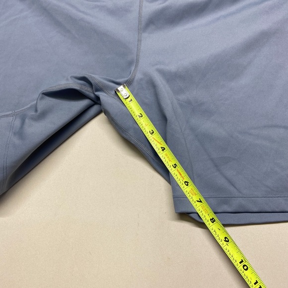 Nike Athletic Shorts 3X Womens Gray Dri Fit Stretch Logo Pull-On High Waist - Picture 7 of 15